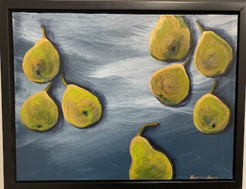 S Izard | It all gone pear shaped | Pears in the sky I | McAtamney Gallery and Design Store | Geraldine NZ